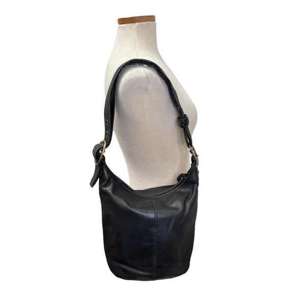 Vintage Coach Bleeker Tattersall Duffle Bag Handbag Black 11422 - Picture 1 of 9